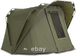 Lucx Coon carp tent 2 person fishing bivvy 1 to 2 L, Olive green