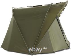 Lucx Coon carp tent 2 person fishing bivvy 1 to 2 L, Olive green