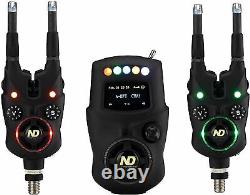 ND Tackle Carp Fishing K9s Bite Alarm Set LED + Smart Bivvy Light Pro