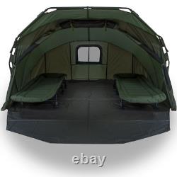 NGT XL Fortress with Hood Super Sized 2 Man Bivvy Carp Coarse Fishing Tent