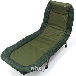 Ngt Bivvy Fortress Carp Fishing Tent Shelter With Camo Recliner Bedchair