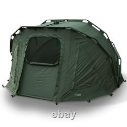 Ngt Carp Fishing 2 Man Fortress Three Rib Green Bivvy Tent Shelter Waterproof